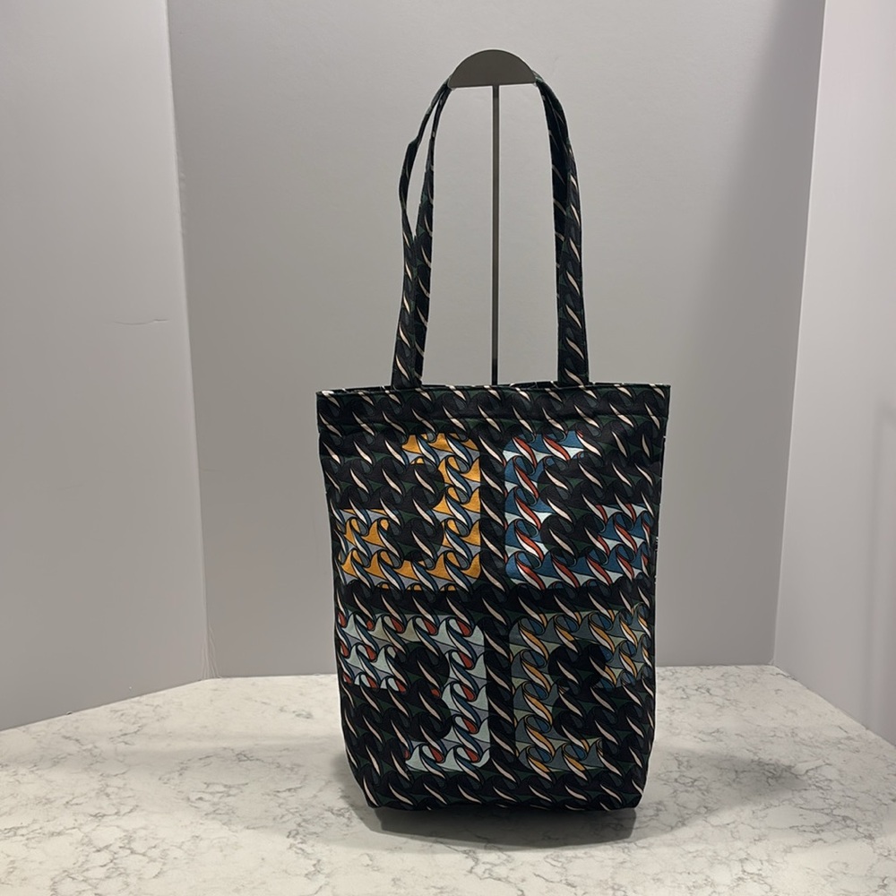 Tory Burch Printed‎ Black Goose Canvas Tote
